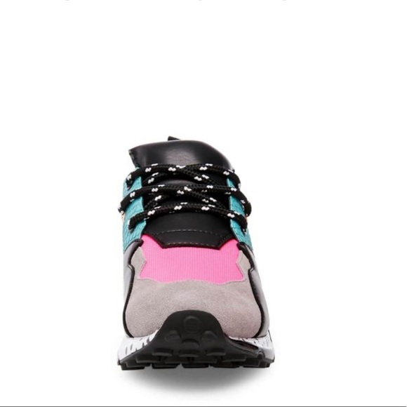 Steve Madden Cliff Bright Multi Wedge Sneaker - Picture 3 of 3